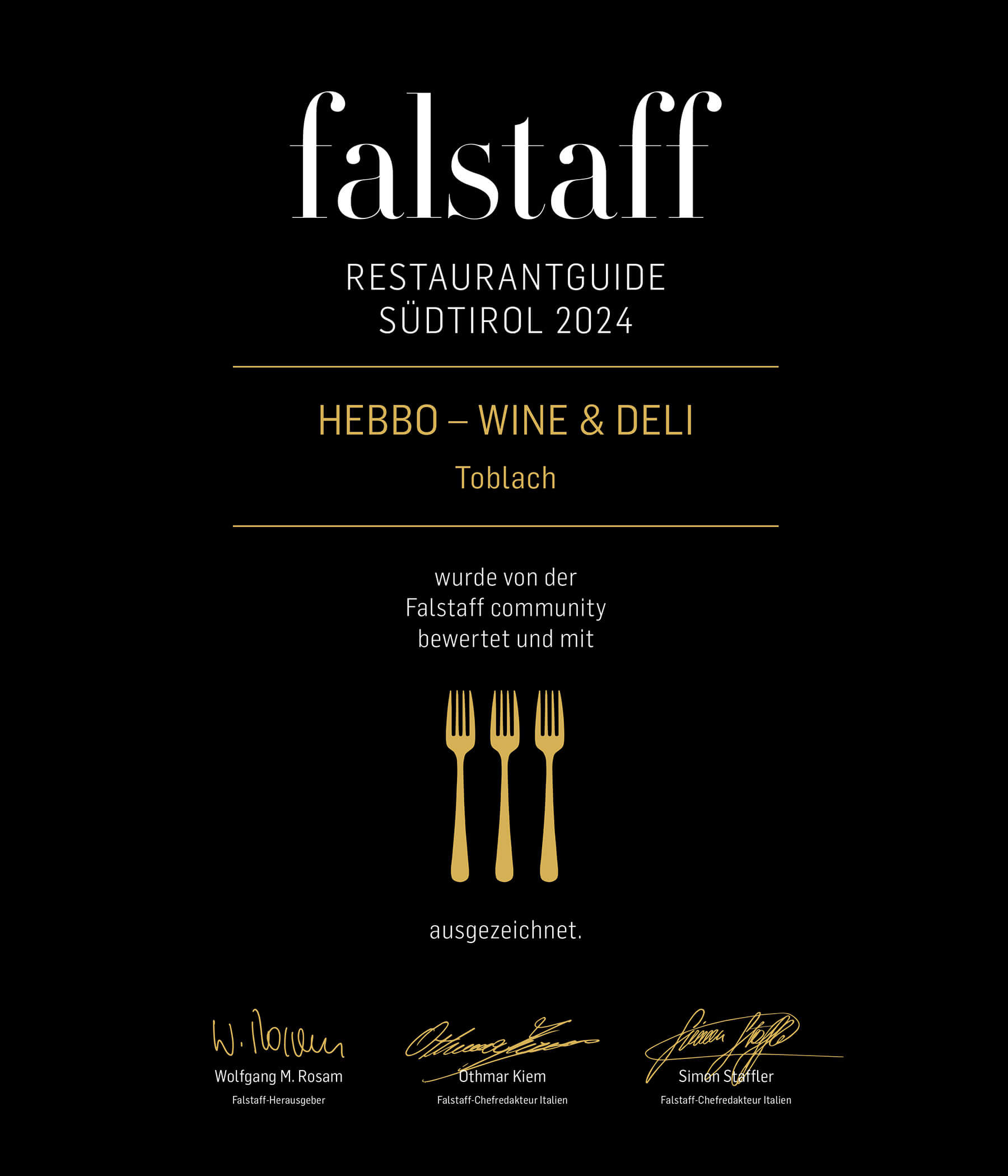 Auszeichnung Falstaff 2024